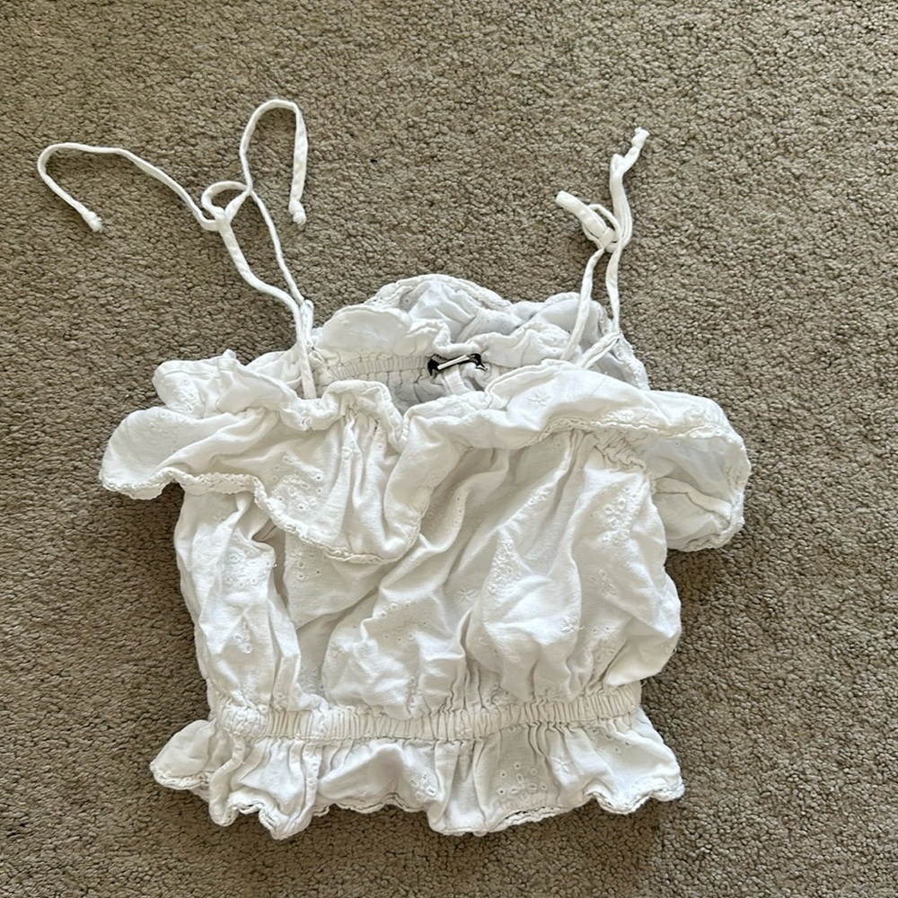 White AE bandeau top